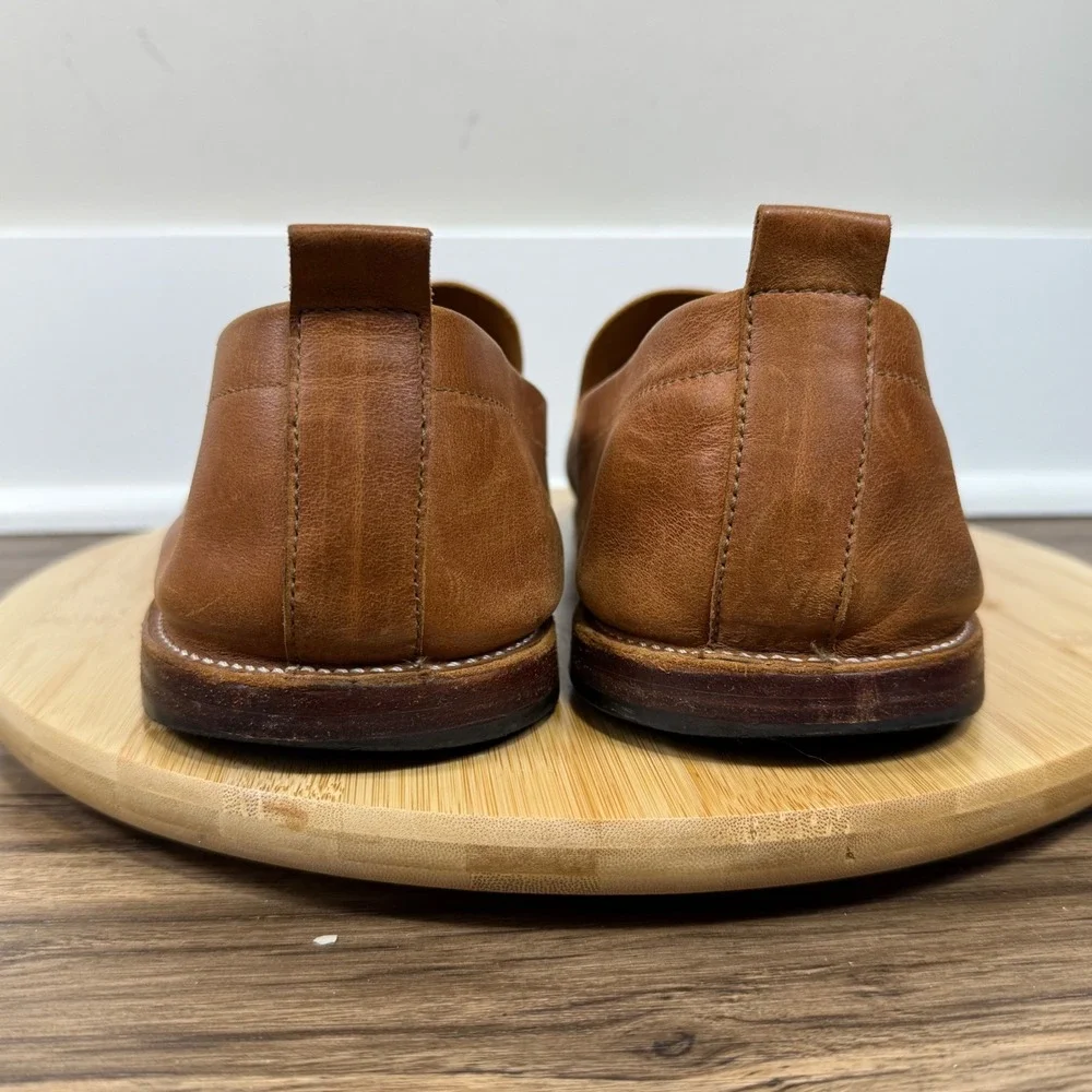 The Viento by Adelante Shoe Co Loafers Mens 13.5 EEEEE Tan Leather Slip On Wide